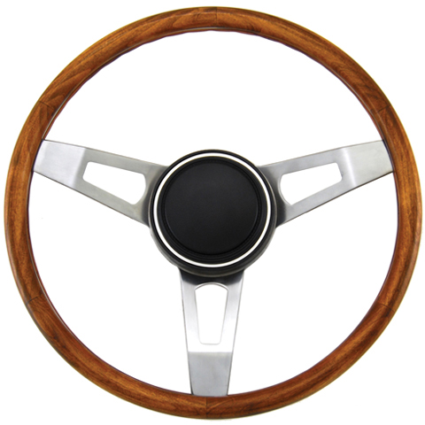1 Pack Black Grip and Red Center Spoke Grant 495-1 D-Shaped Steering Wheel 